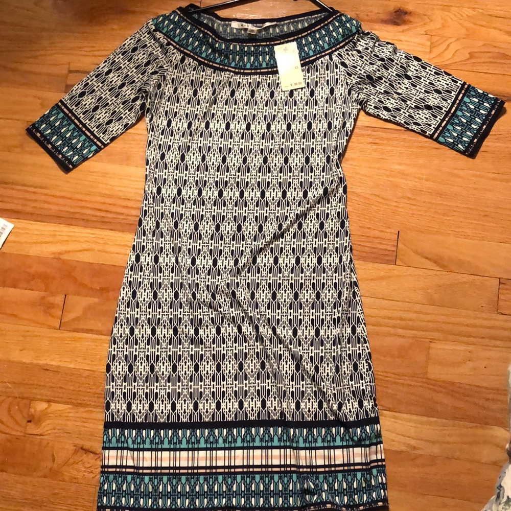 Max studio shift pattern dress XS